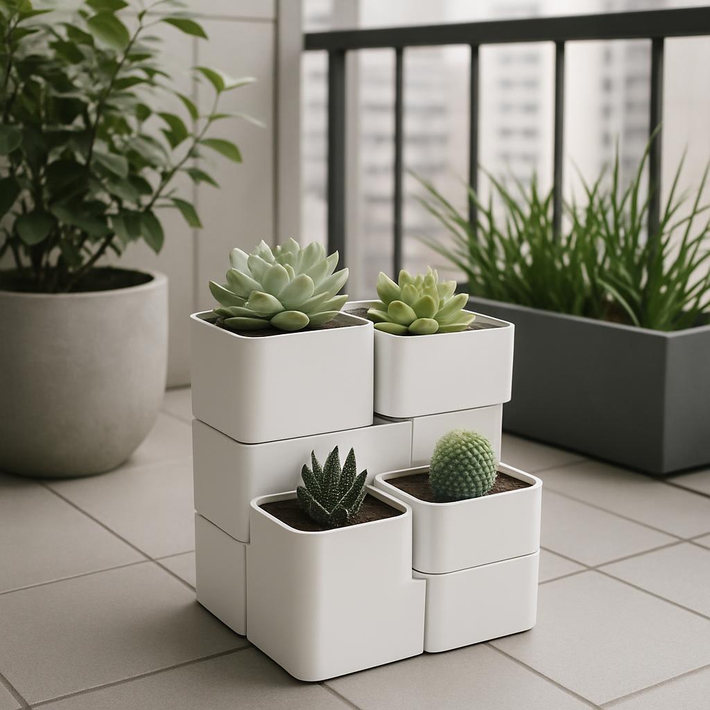 Solid coral grey background.